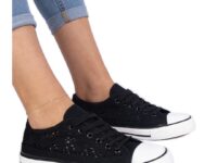 Zapatillas de encaje negras