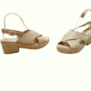 Sandalias de tacon esparto