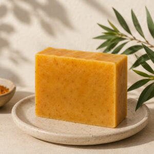 Jabón Cúrcuma y Árbol del té 100g.