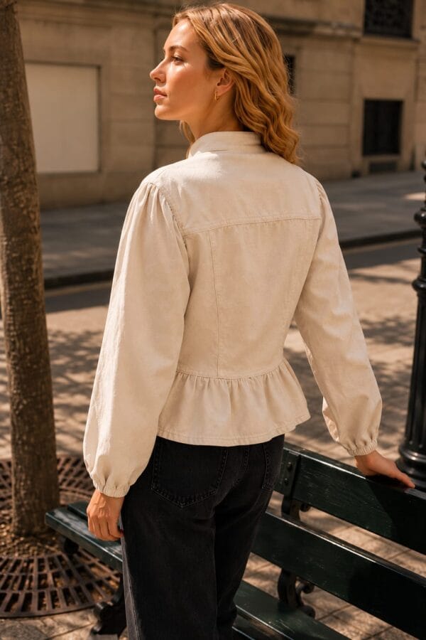 Blusa vaquera de algodón