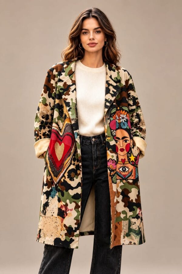 Chaqueta larga Frida Kahlo