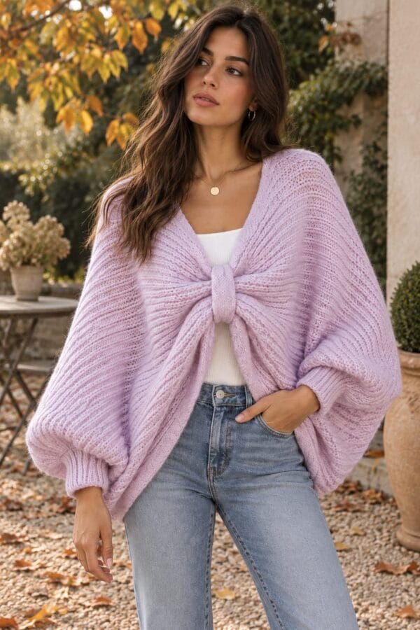 Suéter oversize de punto