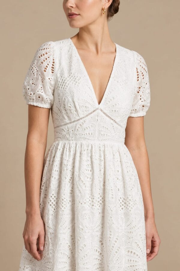 Vestido blanco 100% algodón