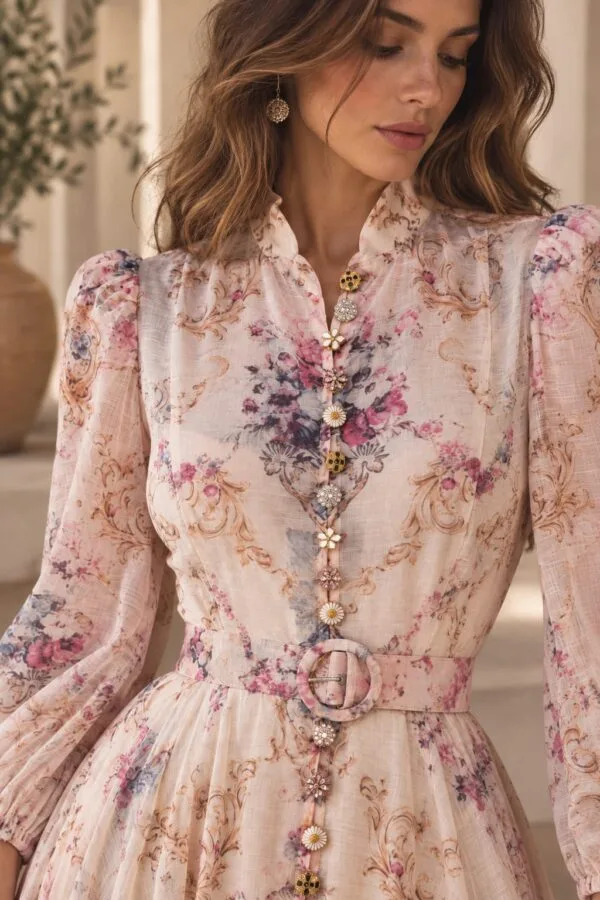 Vestido boho de lino