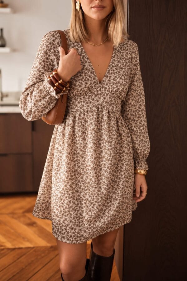 Vestido corto floral