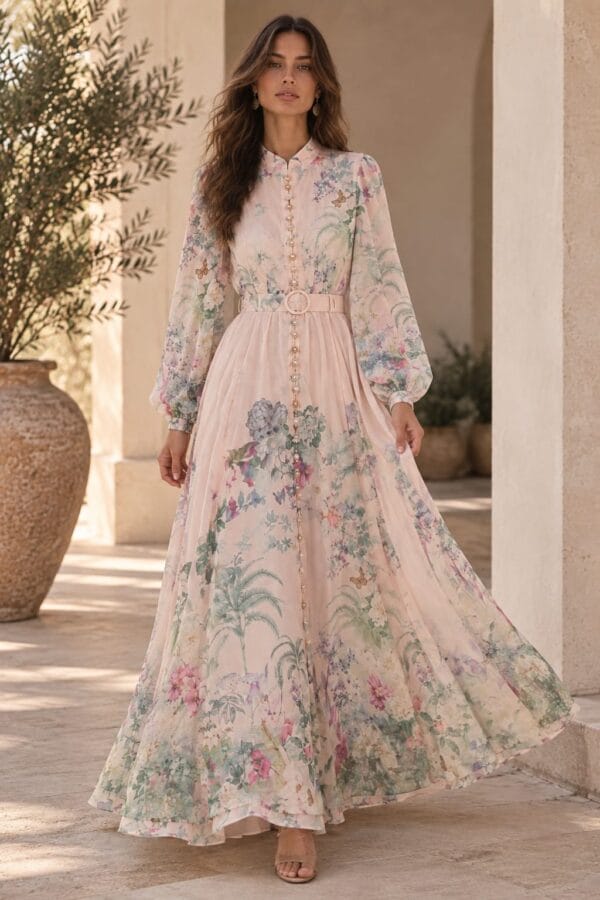 Vestido de algodón bohemio