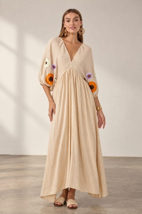 Vestido fluido de viscosa