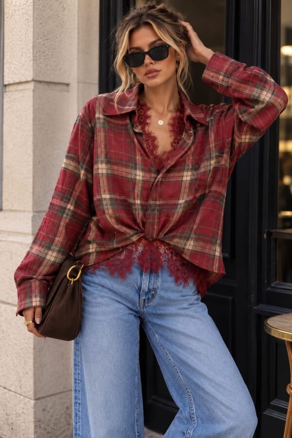 Camisa con encaje